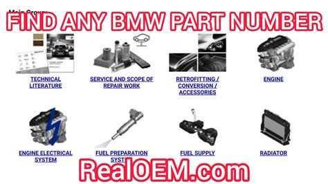 bmw oem part number lookup.